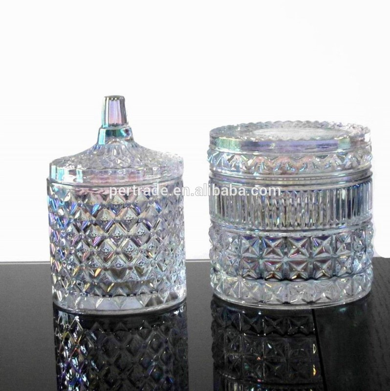 คุณภาพ Glass Storage Jars With Lid For Wax โรงงาน