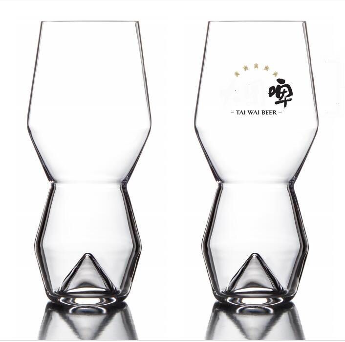คุณภาพ Unique Peak Bottom Ipa Glass Handmade Crystal Craft Beer Glasses โรงงาน