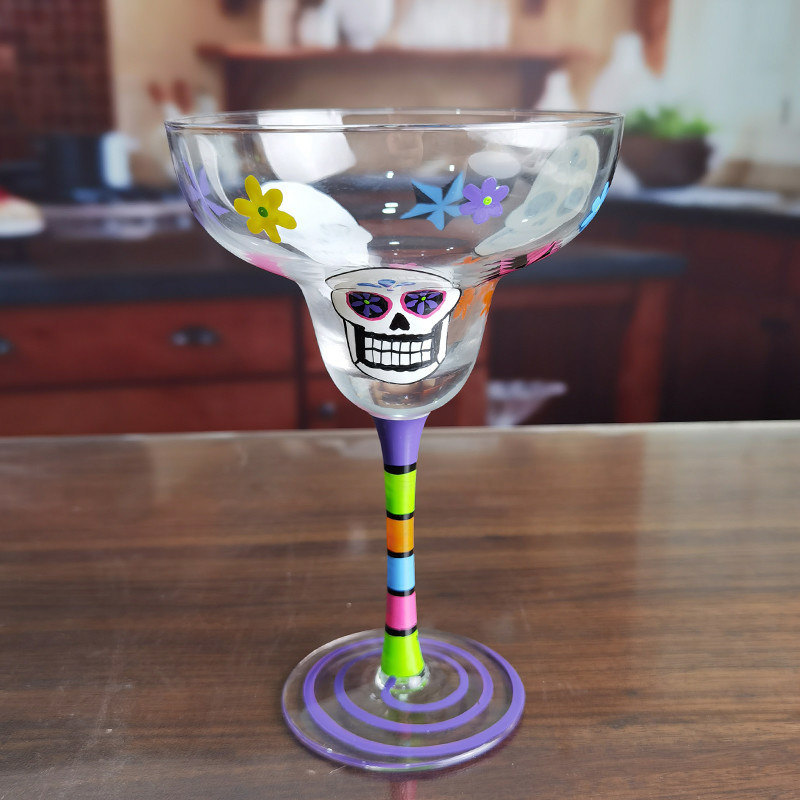คุณภาพ Halloween Margarita Glass 12Oz Crystal Cocktail Glasses โรงงาน
