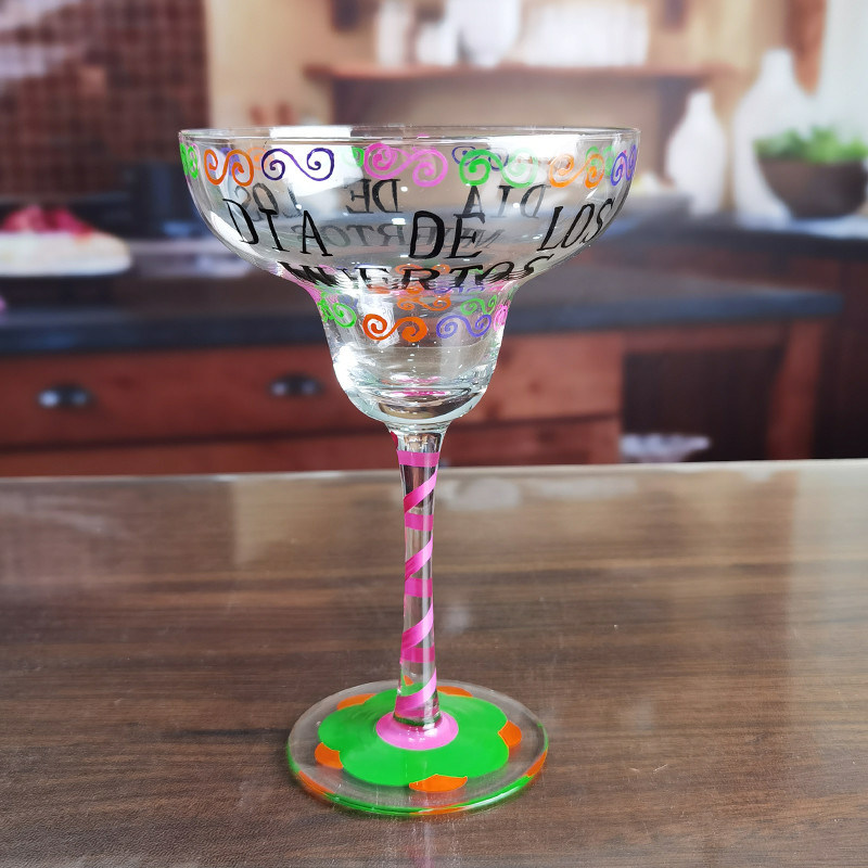 คุณภาพ Halloween Margarita Glass 12Oz Crystal Cocktail Glasses โรงงาน