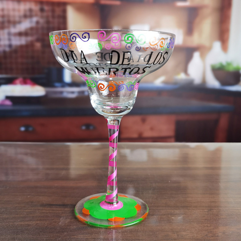คุณภาพ Halloween Margarita Glass 12Oz Crystal Cocktail Glasses โรงงาน