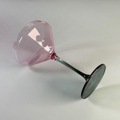 คุณภาพ Hand-blow Color Gradient Wine Glass Set High Quality Crystal Wine Glass For Gift For Weeding โรงงาน