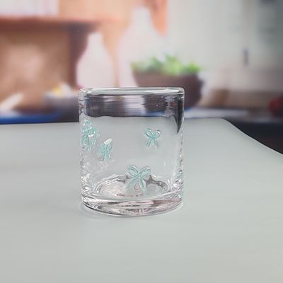 คุณภาพ 14oz Valentine's Decorative DOF Glass Bowknot Water Tumbler Glasses Mexico Icon Rock Glass Cup for Wedding Party Gift โรงงาน