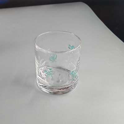 คุณภาพ 14oz Valentine's Decorative DOF Glass Bowknot Water Tumbler Glasses Mexico Icon Rock Glass Cup for Wedding Party Gift โรงงาน
