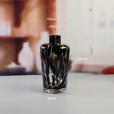 คุณภาพ Handmade Amber Glass Vase Modern Unique Vase for Table Centerpiece Decorative Flower Vases for Home Office Wedding(S size) โรงงาน