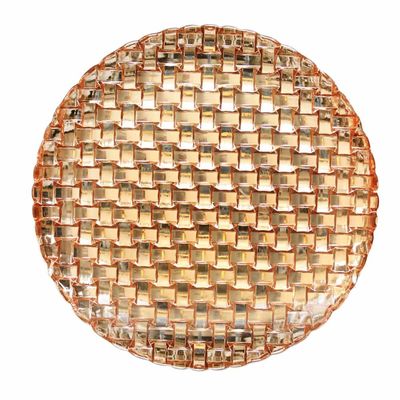 คุณภาพ Glass Charger Platesm For Wedding โรงงาน