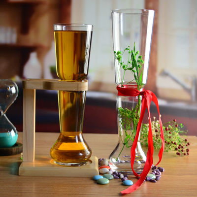 คุณภาพ Craft Beer Glasses With Wooden Stand โรงงาน