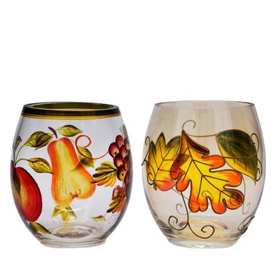 คุณภาพ Egg Shaped Beautiful Color Glass Cylinder Candle Holders , Glass Votive Candle Holders โรงงาน