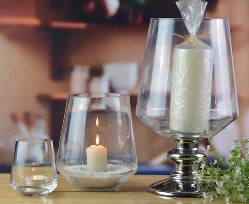 คุณภาพ Handmade Ancient Pillar Candle Holders With Silver Foot โรงงาน