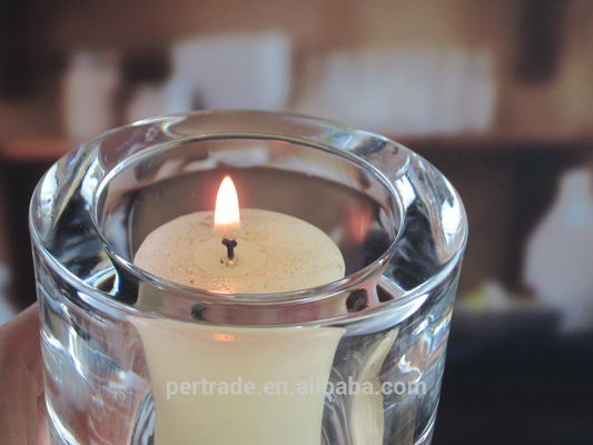 คุณภาพ Thick Wall Glass Cylinder Candle Holders For Table Decoration โรงงาน
