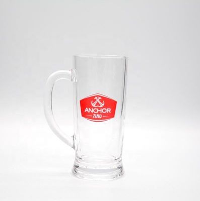 คุณภาพ Promotion Branded 21 Oz Beer Glass Stein With Color Decal โรงงาน