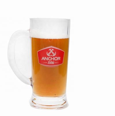 คุณภาพ Promotion Branded 21 Oz Beer Glass Stein With Color Decal โรงงาน