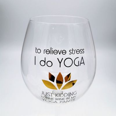 คุณภาพ Mouthblown Large Size 750ml Stemed Crystal Wine Glasses , Crystal Red Wine Glasses โรงงาน