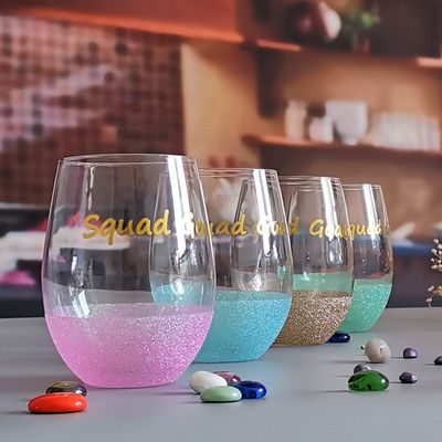 คุณภาพ LFGB 450ml Wine Glass , Crystal Wine Glass For Anuversery Party โรงงาน