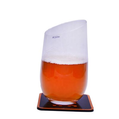 คุณภาพ Bevel Oblique Edge Stemless Crystal Wine Glass With Angle Top โรงงาน