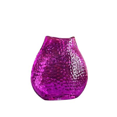 คุณภาพ Home Decoration 8" Fish Style Vintage Pink Glass Vase โรงงาน