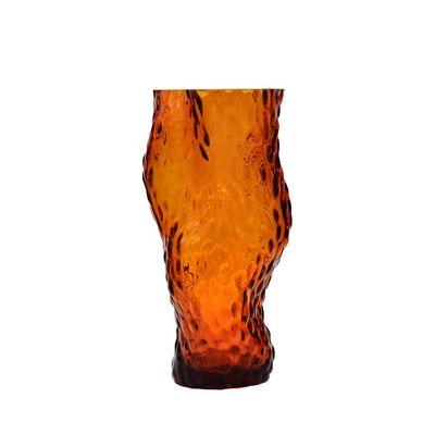 คุณภาพ Tree Stump Shaped Customize Color Decorative Glass Vase โรงงาน