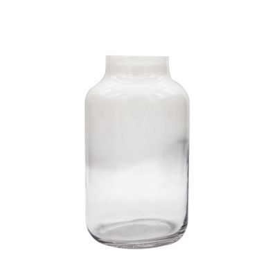 คุณภาพ Hand Made Solid White Top Half Ceramic Glass Jar Vase โรงงาน