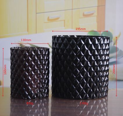 คุณภาพ Emobossed Decorative Glass Vase โรงงาน