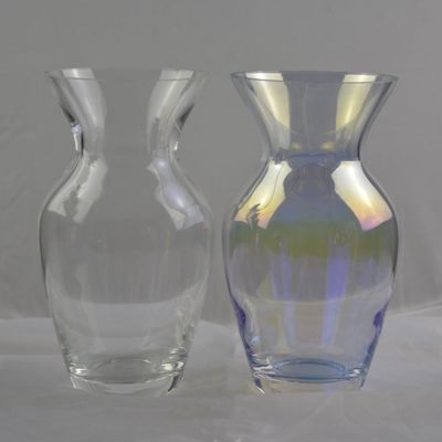 คุณภาพ Customize Irridescent Decorative Glass Vase For Home โรงงาน