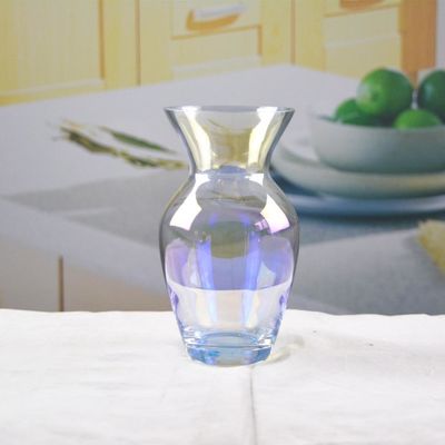 คุณภาพ Customize Irridescent Decorative Glass Vase For Home โรงงาน