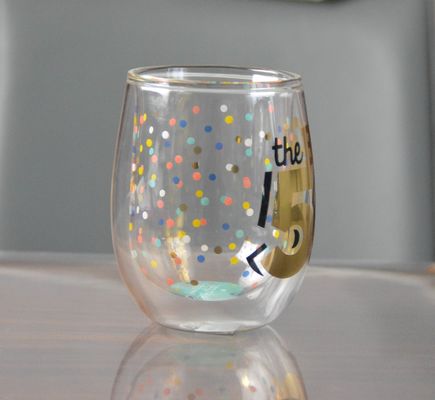 คุณภาพ High Borosilicate Double Wall Handmade Whiskey Glass โรงงาน