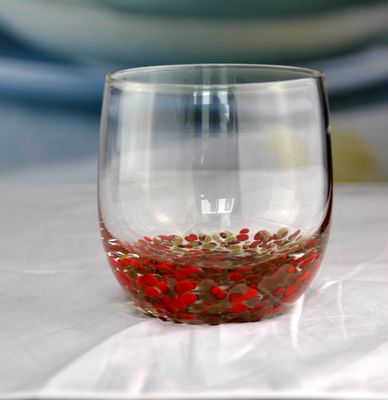 คุณภาพ Gold Stone Bottom Glass SGS 300ml Handmade Whiskey Glass โรงงาน