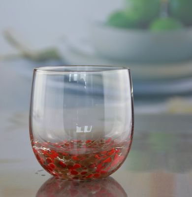 คุณภาพ Gold Stone Bottom Glass SGS 300ml Handmade Whiskey Glass โรงงาน