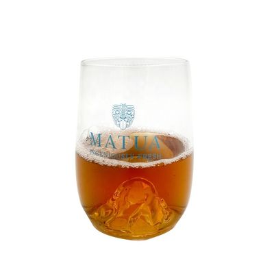 คุณภาพ 14 Oz Whiskey Glasses With Creative Ice Montain Bottom โรงงาน