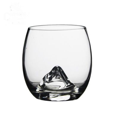 คุณภาพ Lead Free Crystal Ice Hill Bottom Handmade Whiskey Glass โรงงาน