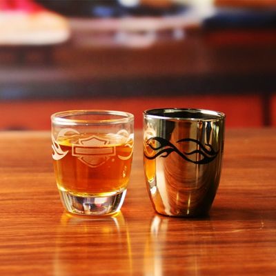 คุณภาพ Platinum 50ml Unique Shot Glasses With Branded Decal Logo โรงงาน