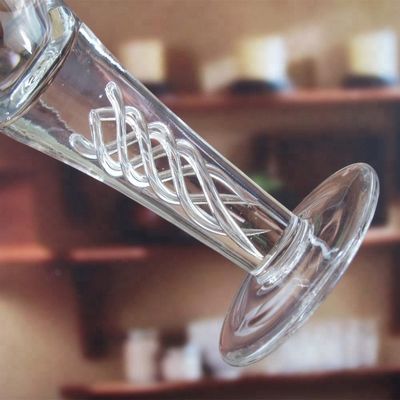คุณภาพ Handmade Decorative Twisted DNA Stem Custom Shot Glasses โรงงาน