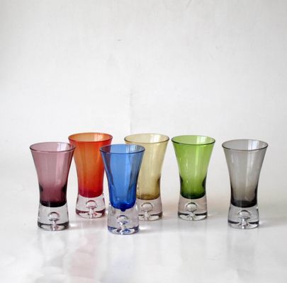 คุณภาพ 2oz Six Color CIQ Unique Shot Glasses For Liqour Promotion โรงงาน