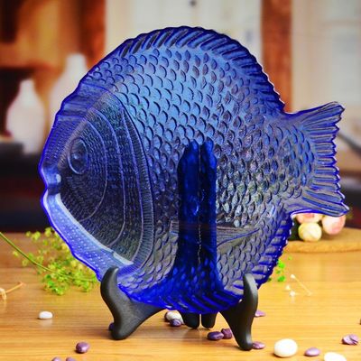 คุณภาพ Fish Shaped Solid Color Charger Plates For Fruit โรงงาน