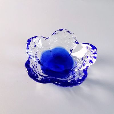 คุณภาพ Ins Cherry Blossom Glass Sauce Plates For Dinner Table โรงงาน