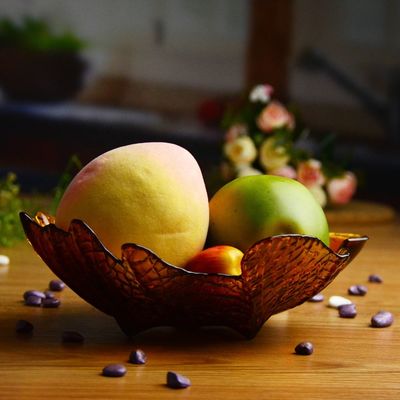 คุณภาพ Maple Leaf Unique Decorative Charger Plates For Snack โรงงาน