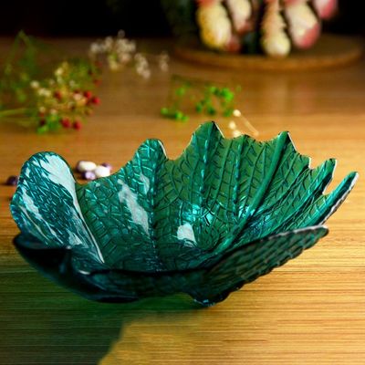 คุณภาพ Maple Leaf Unique Decorative Charger Plates For Snack โรงงาน