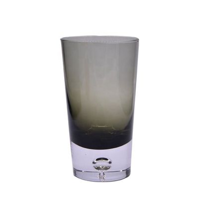 คุณภาพ Grey Color Air Bubble Bottom Unique Cocktail Glasses . Bohemian Drinking Glasses โรงงาน