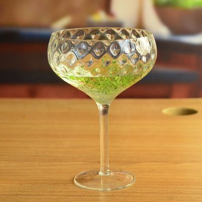 คุณภาพ Optical Pineapple Shape Giant Crystal Cocktail Glasses โรงงาน