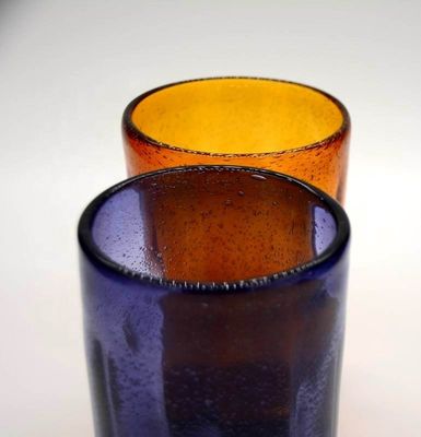 คุณภาพ Round Thicker Wall Mexican Bubble Crystal Cocktail Glasses โรงงาน