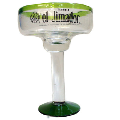 คุณภาพ Mexican Style Green Color Rim Unique Crystal Cocktail Glasses โรงงาน