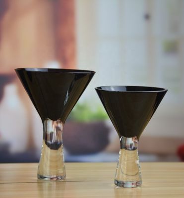 คุณภาพ Whole Set Heavy Stout Stemed Crystal Cocktail Glasses , Vintage Martini Glasses โรงงาน