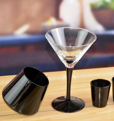 คุณภาพ Whole Set Heavy Stout Stemed Crystal Cocktail Glasses , Vintage Martini Glasses โรงงาน