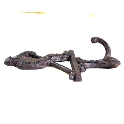 คุณภาพ Ice Hockey Rustic Cast Iron Coat Hooks Cast Iron Crafts โรงงาน