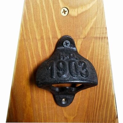 คุณภาพ Wall Mount Iron Bottle Opener Cast Iron Crafts For Bar Club โรงงาน