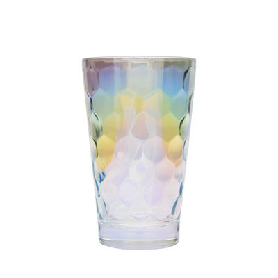 คุณภาพ Iridescent Honeycomb Tumbler Drinking Glasses For Bar โรงงาน