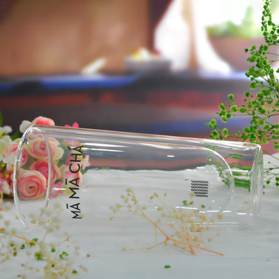 คุณภาพ Double Wall Heat Resistant Round Tall Tumbler Glass โรงงาน