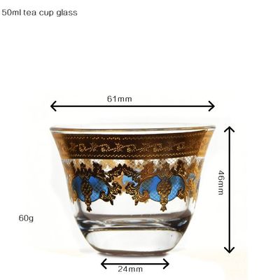 คุณภาพ High End Luxury Gold Decal Decorated Tumbler Drinking Glasses โรงงาน