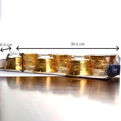 คุณภาพ High End Luxury Gold Decal Decorated Tumbler Drinking Glasses โรงงาน