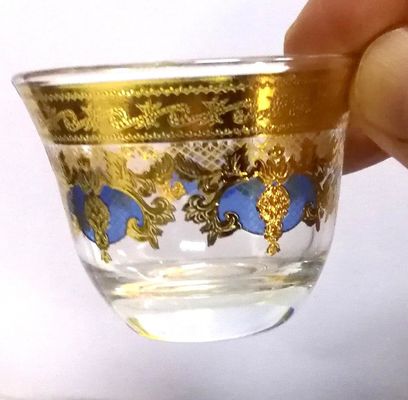 คุณภาพ High End Luxury Gold Decal Decorated Tumbler Drinking Glasses โรงงาน